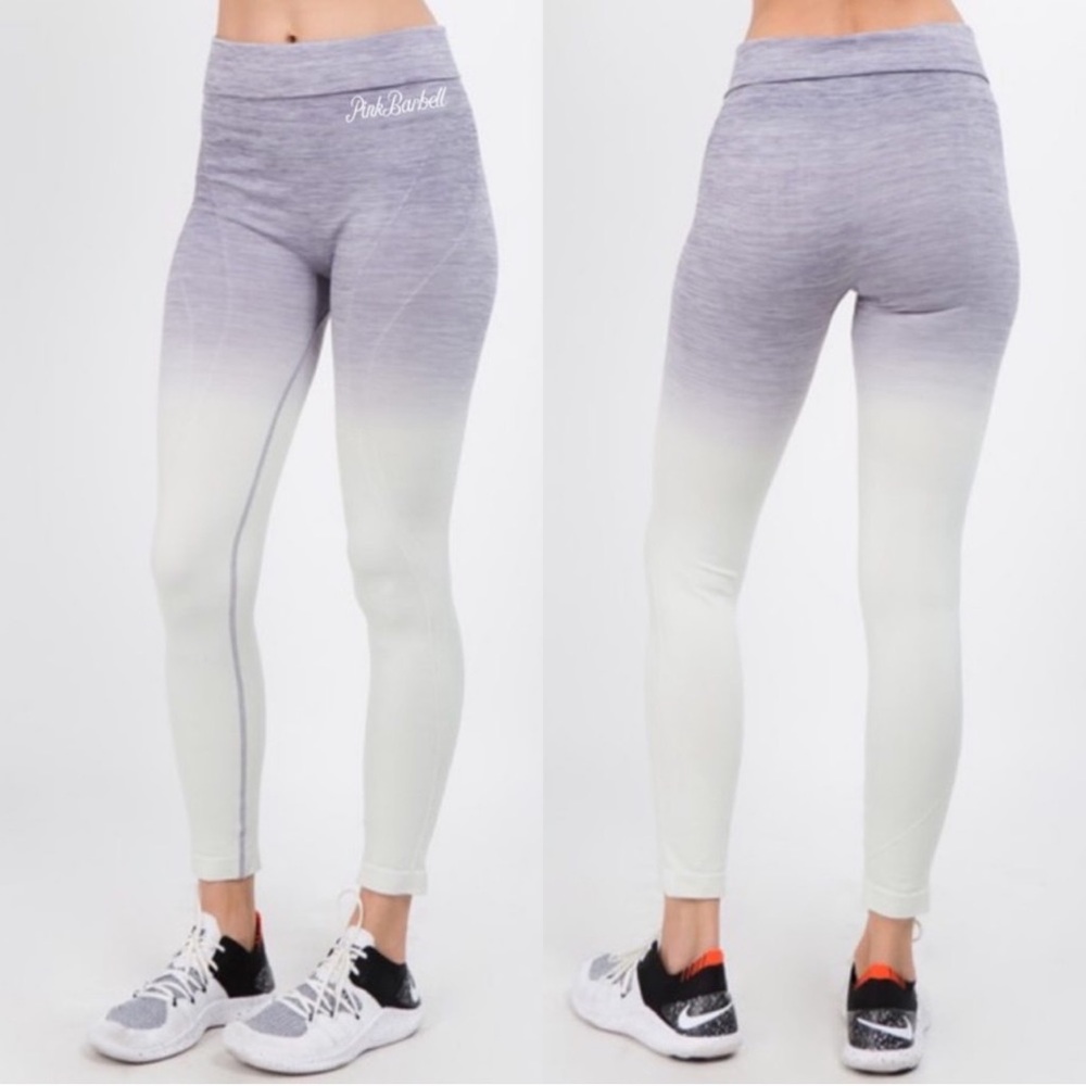 Yelete | High Waist Seamless Ombre Spandex Leggings
